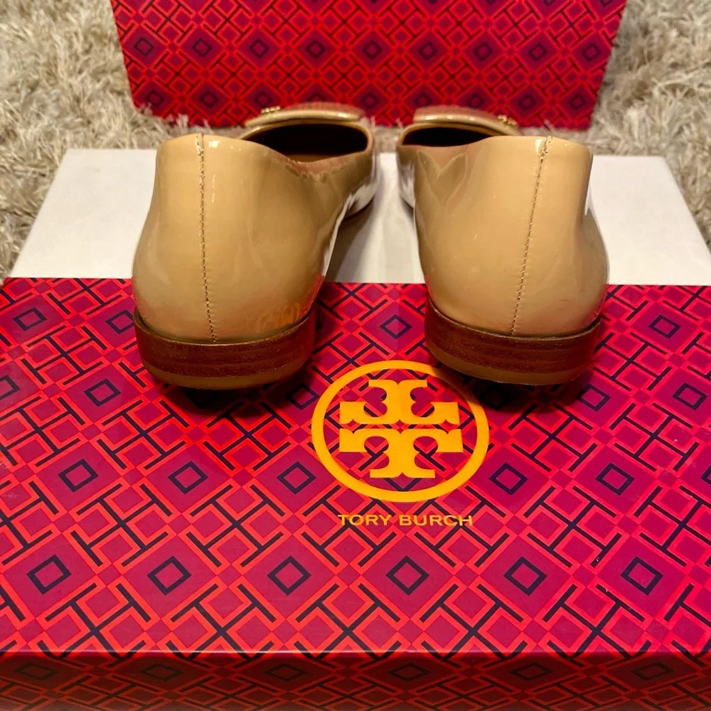 Tory Burch Yardley Flat Patent Calf Size 8 - Picture 2 of 9